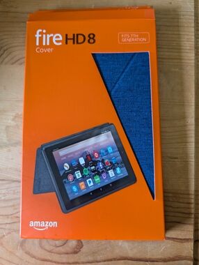 Kindle Fire HD 8 CASE NIB Blue